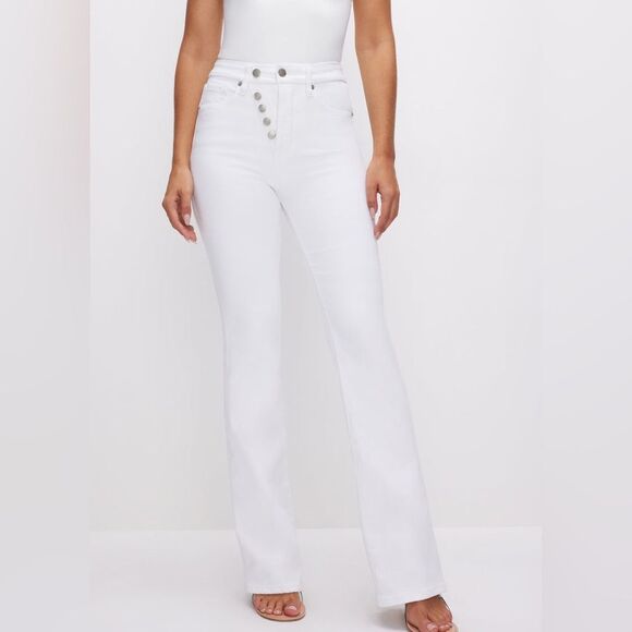 Good American White High-Waisted Jeans Sz 31/12 NWT - Picture 1 of 10